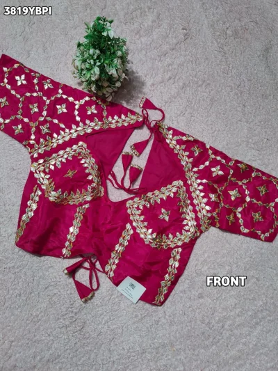 Luxury Silk Blouse With Intricate Blouse — Maroon